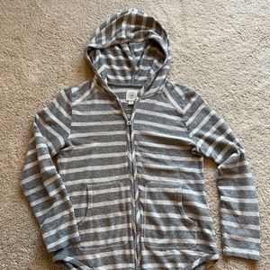Lucky Brand- Lucky Lotus lightweight hooded zip up jackets women’s size xs